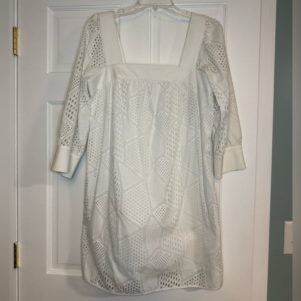 Milly Square Neck Eyelet Dress NWT